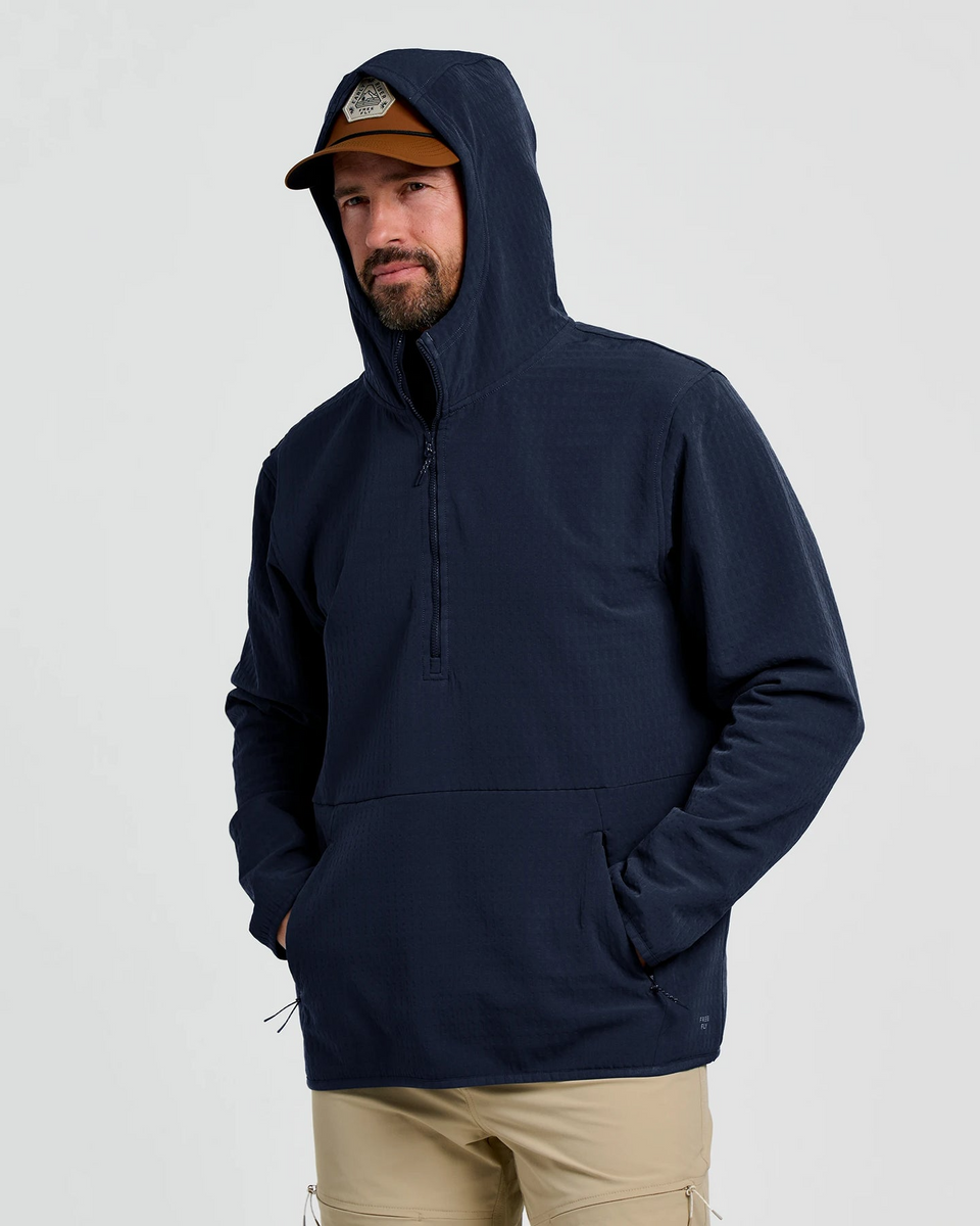 Men's Gridback Fleece Anorak Hoodie – Shades of Charleston