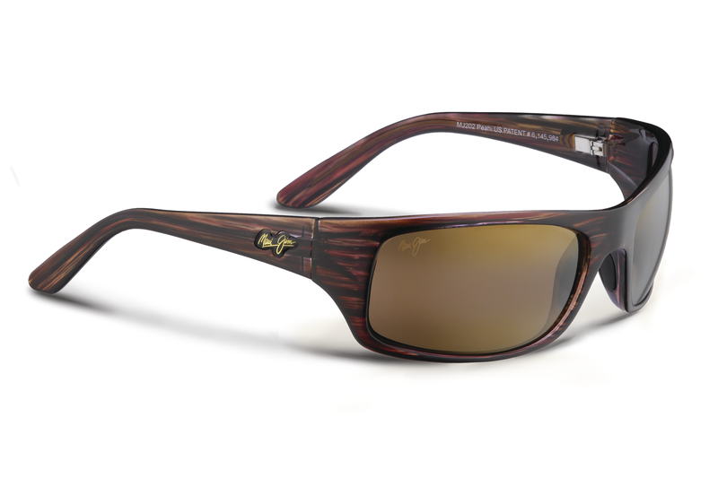 Maui Jim Peahi Polarized Wrap Frame Shades of Charleston