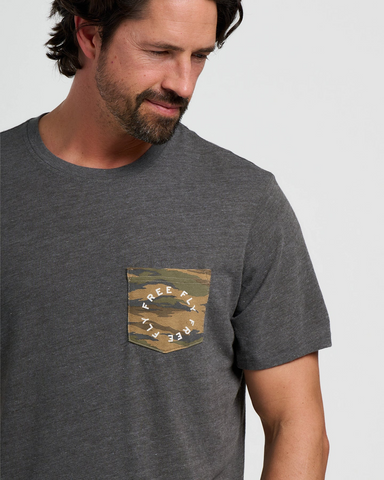 Sandy Island Camo Redfish Pocket Tee