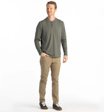 Men's Bamboo Flex Long Sleeve Henley