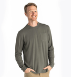 Men's Bamboo Flex Long Sleeve Pocket Tee