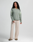 Women's Gradient Sleeve Fleece Crew