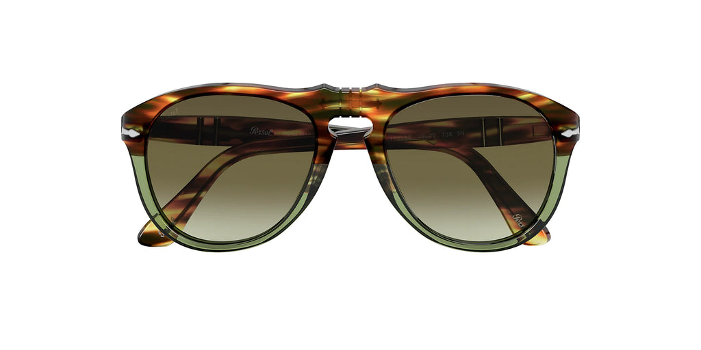 Resina E Persol Sonnenbrille 649 Persol PO9649 649 95/31 Resina E Pilot Sunglasses 55mm 18mm Black Frame Italy